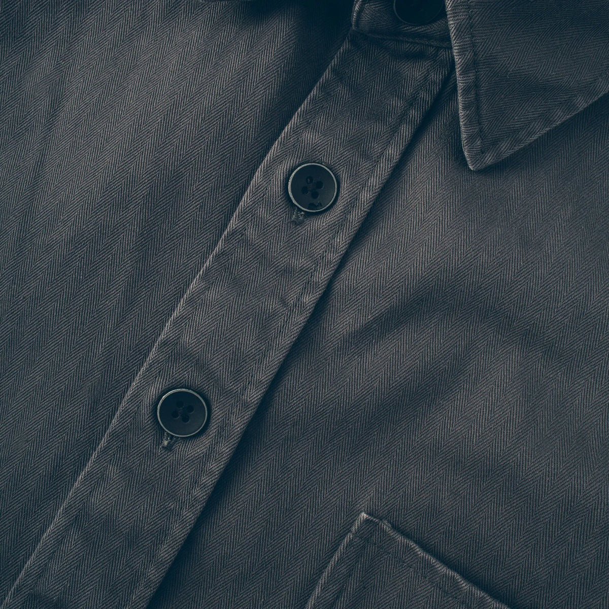 The Mechanic in Washed Charcoal Herringbone