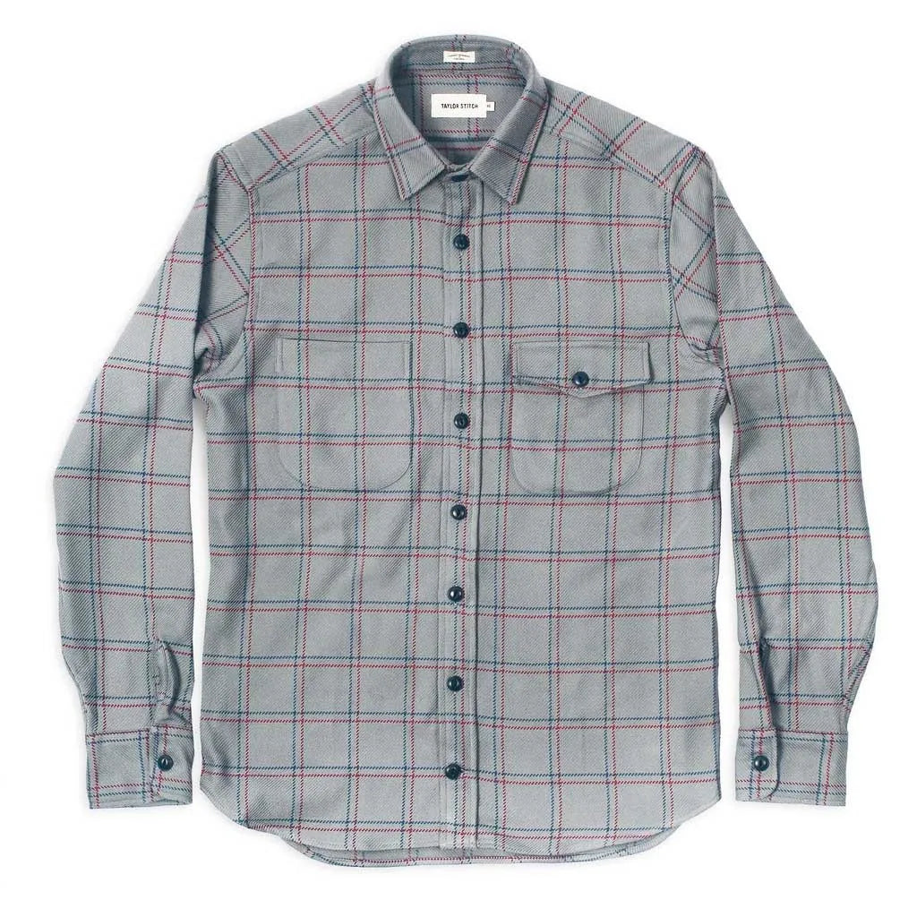 The Crater Shirt in Ash Plaid