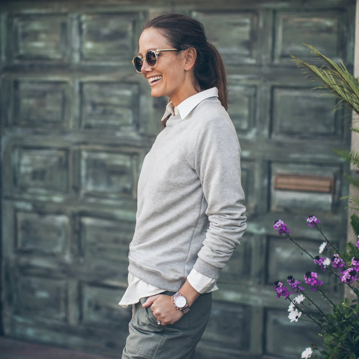The Weekend Sweatshirt in Heather Grey