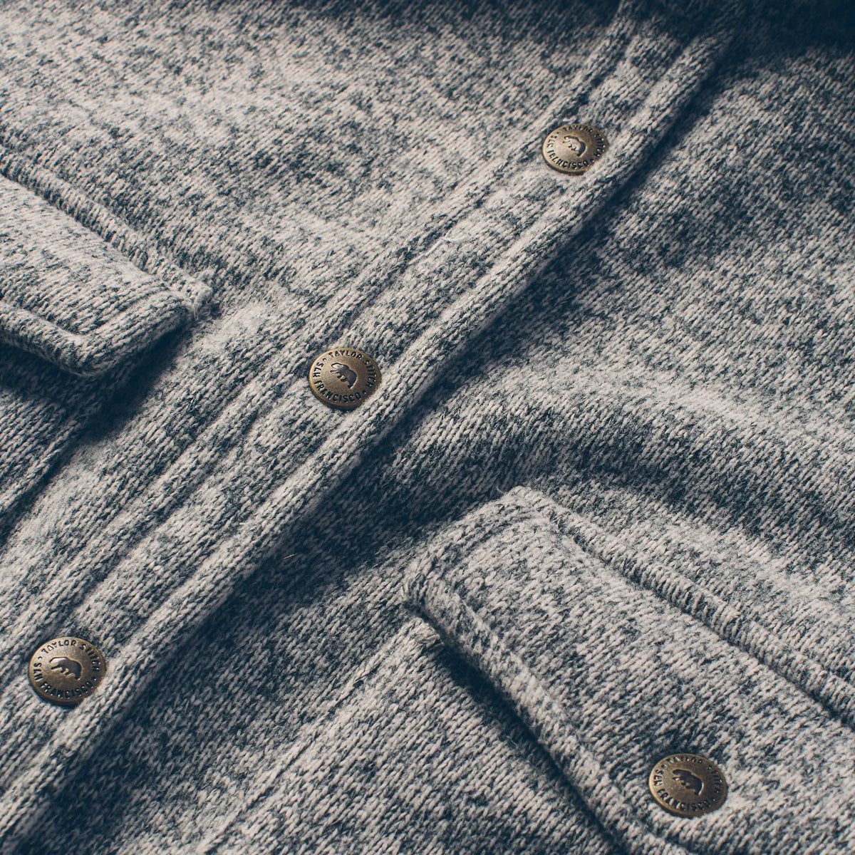 The Big Sur Jacket in Heather Grey Polartec