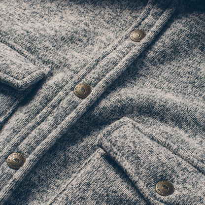The Big Sur Jacket in Heather Grey Polartec