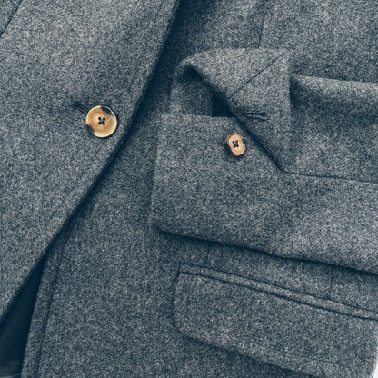 The Telegraph Blazer in Charcoal Wool