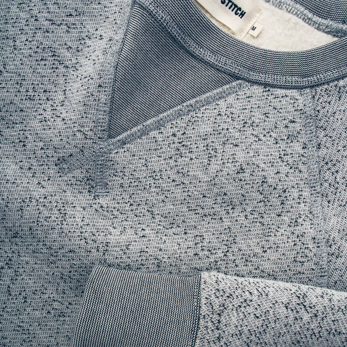 The Crew in White Fleck Fleece
