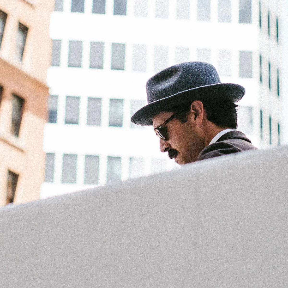 The Luke Fedora in Grey