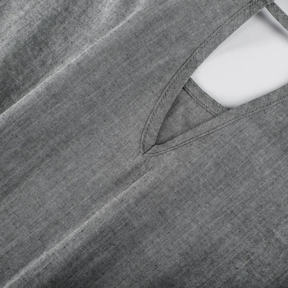 The Mira Dress in Charcoal Cotton