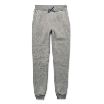 The Travel Pant in White Fleck Fleece