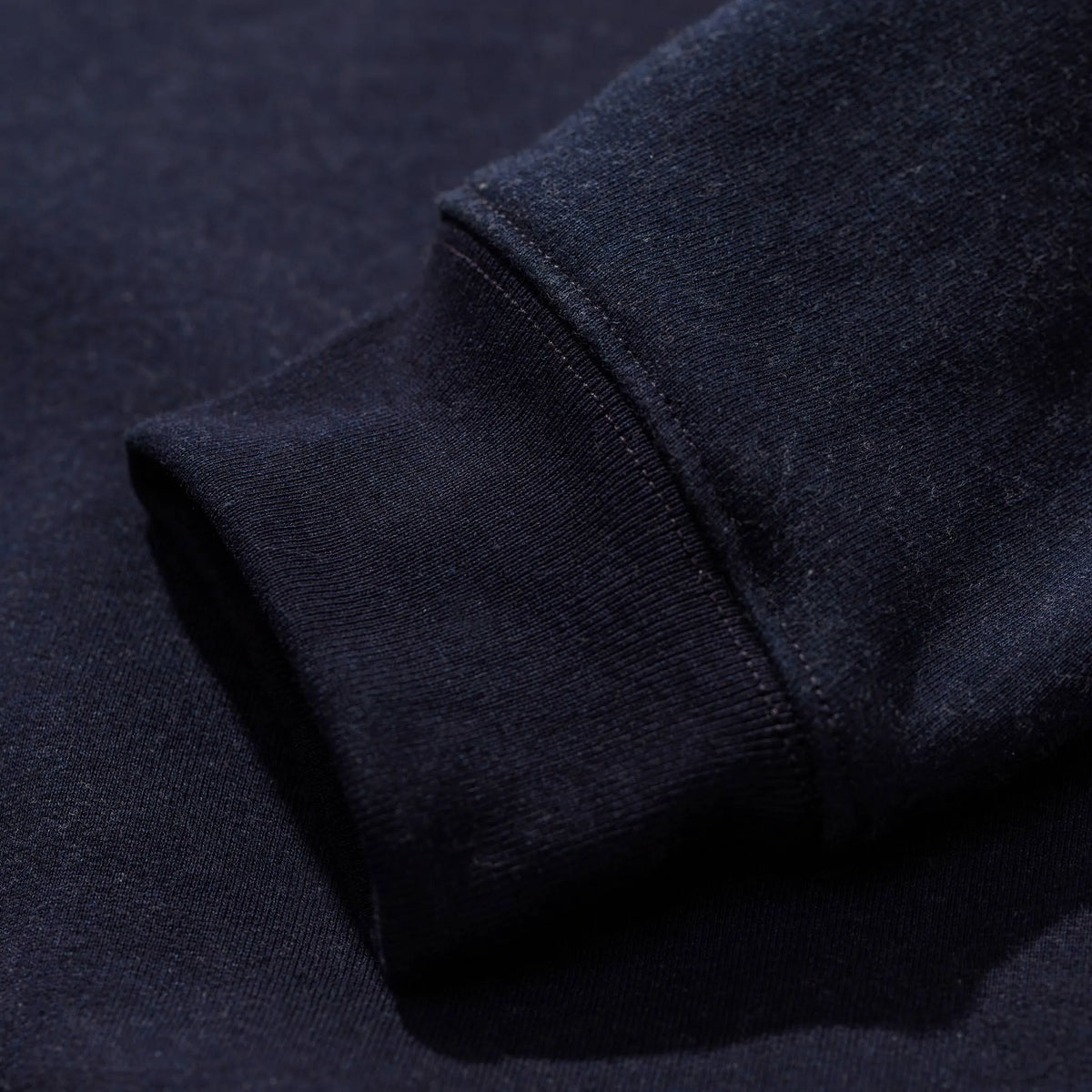 The Bomber in Indigo Fleece