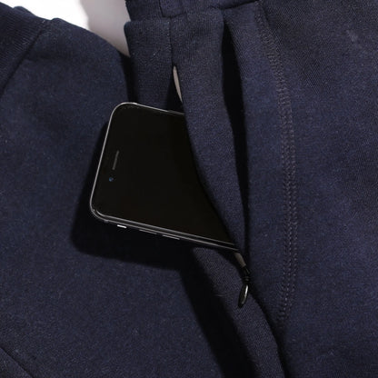 The Travel Pant in Indigo Fleece