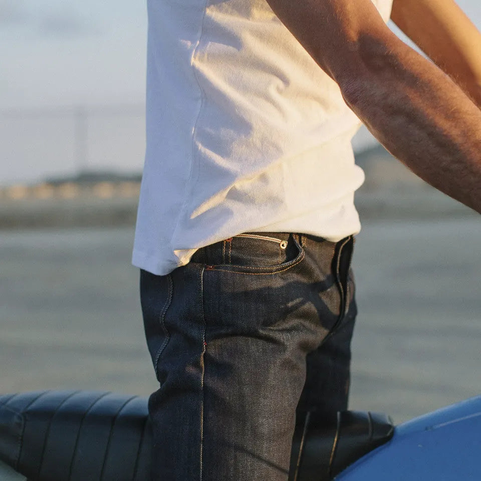 The Slim Jean in Shuttle Loomed Italian Selvage Denim