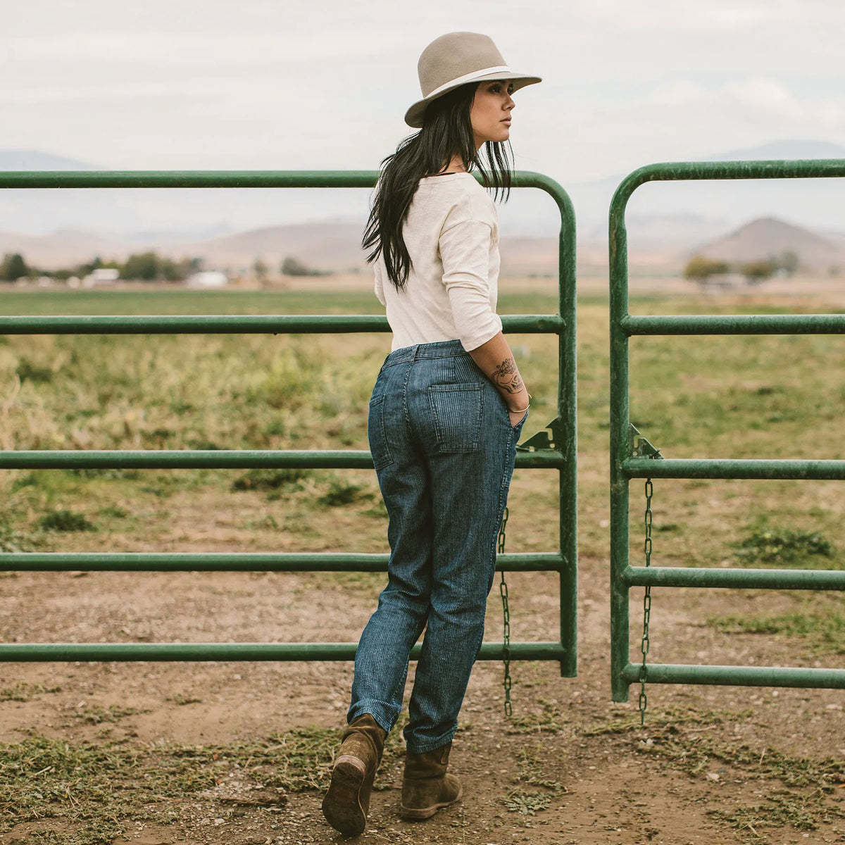 The Cavallo Pant in Corded Denim