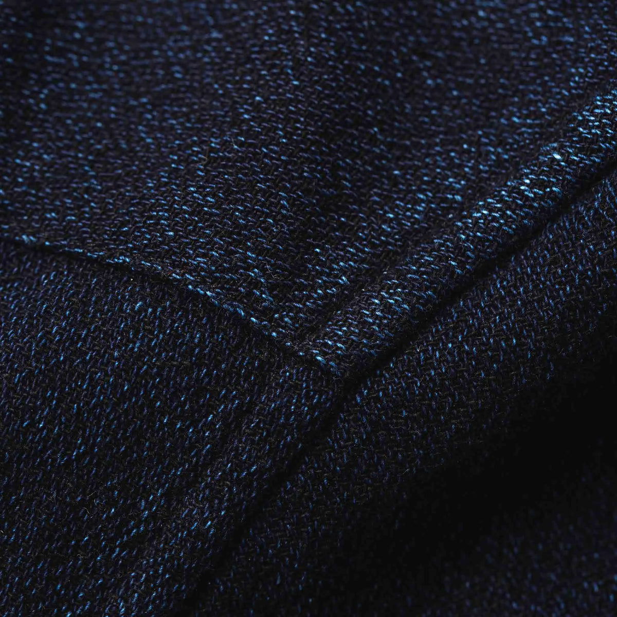 The Western Shirt in Indigo Crepe