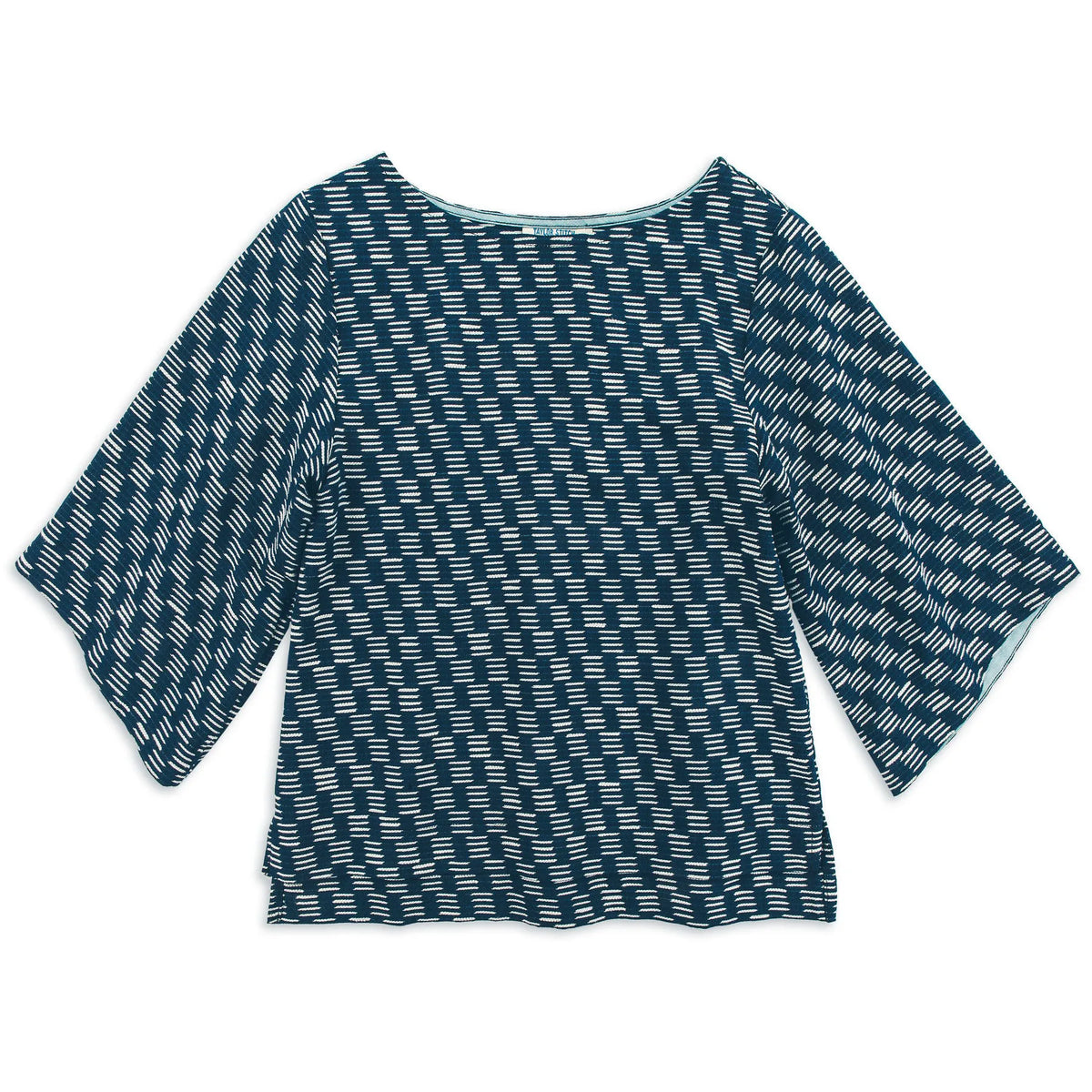 The Sonoma Top in Indigo Jacquard