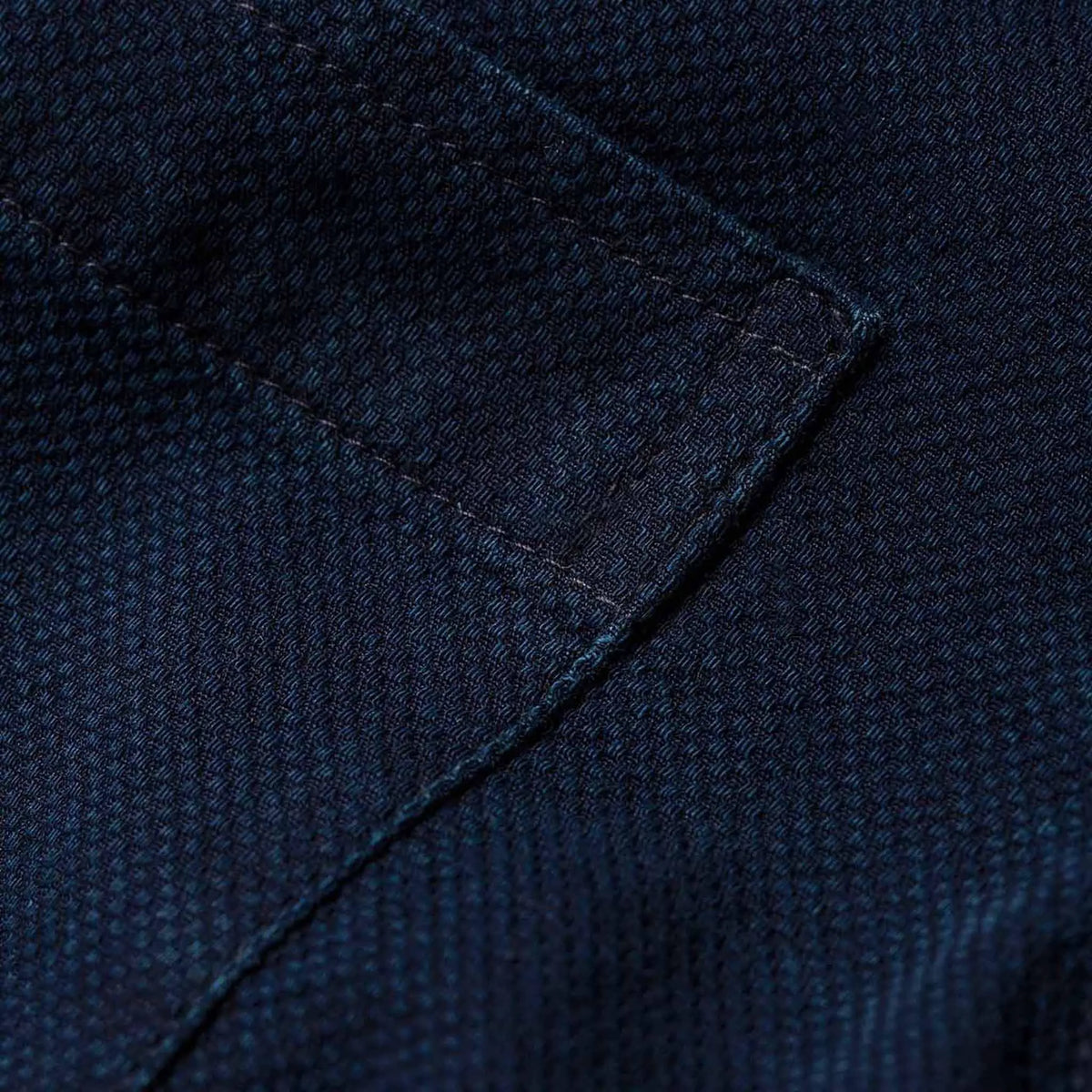 The California in Indigo Dobby