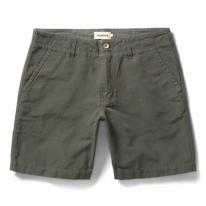 The Morse Short in Dark Slate Linen