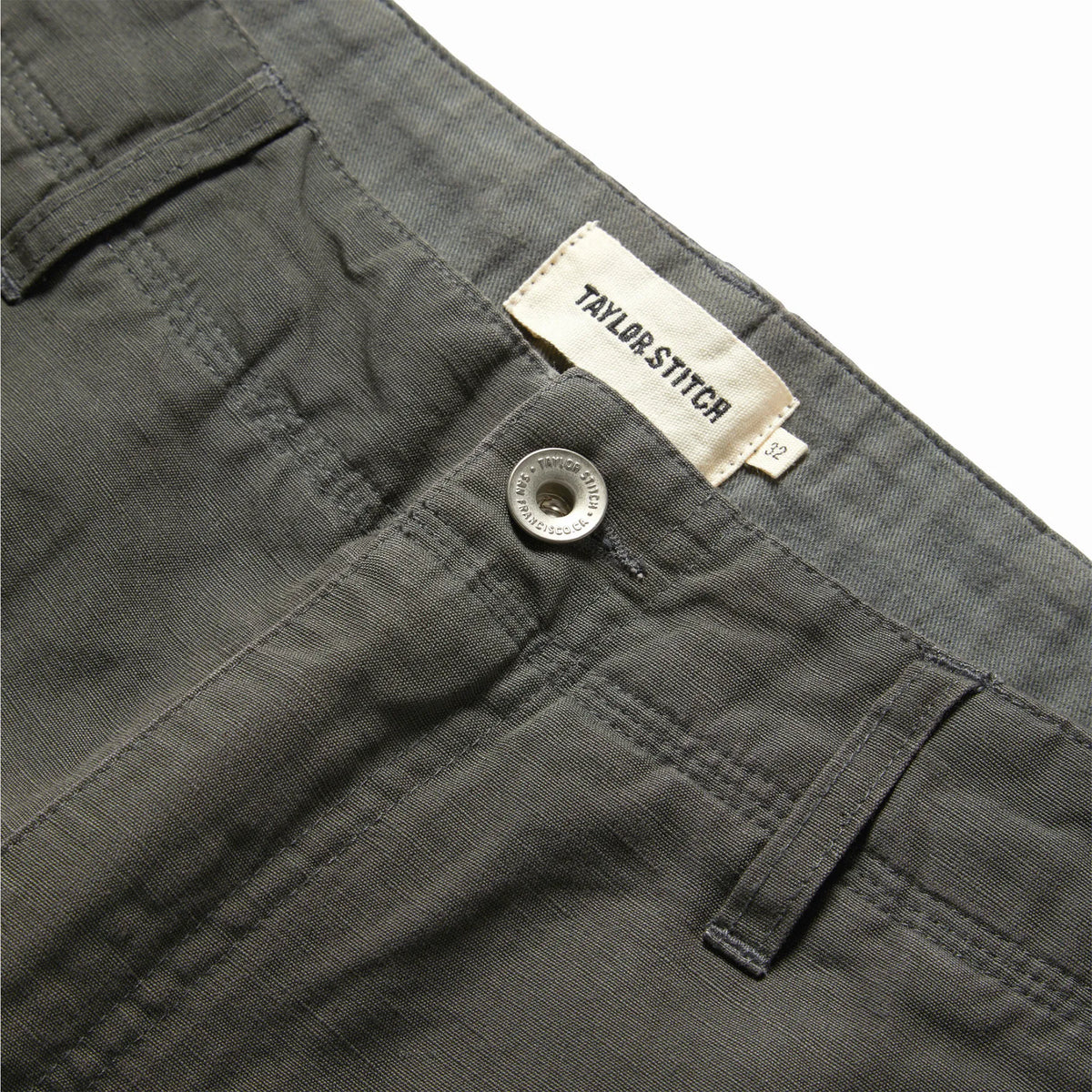 The Morse Short in Dark Slate Linen