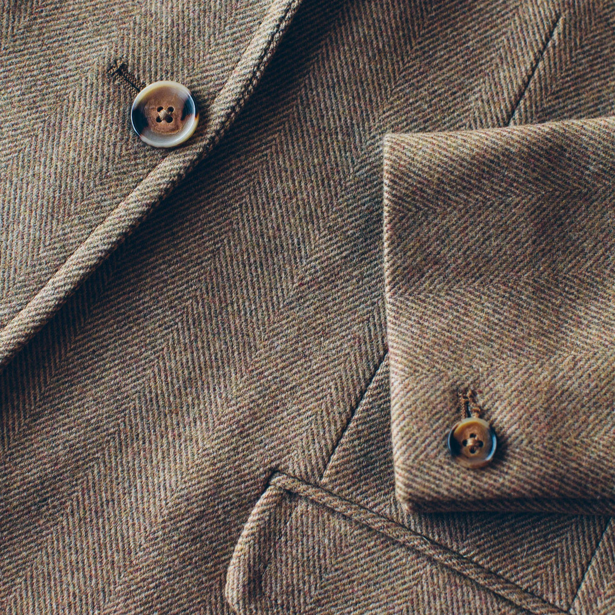 The Telegraph Blazer in Camel Italian Herringbone