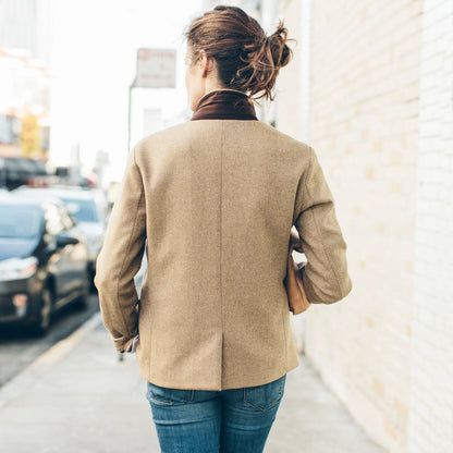 The Telegraph Blazer in Camel Italian Herringbone