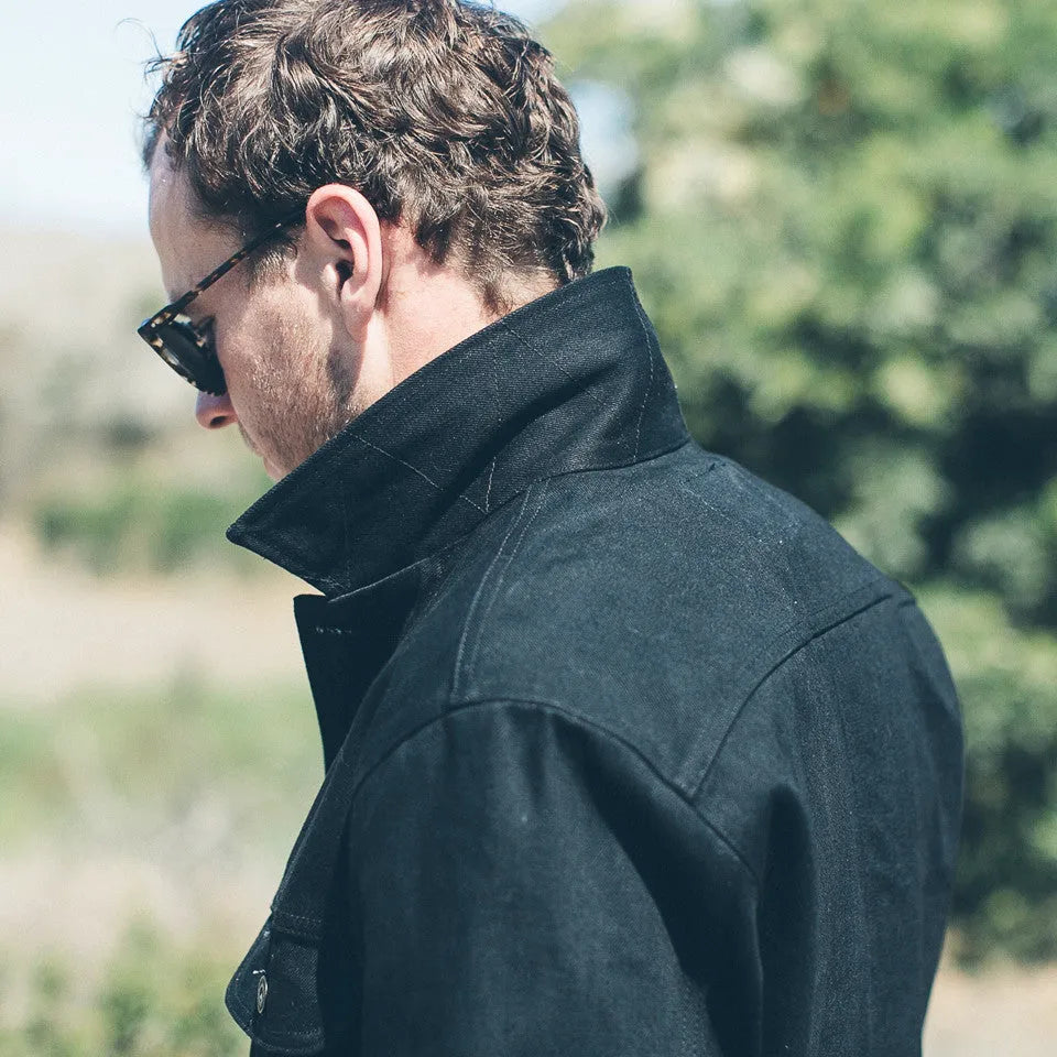The Long Haul Jacket in Yoshiwa Mills Black Selvage