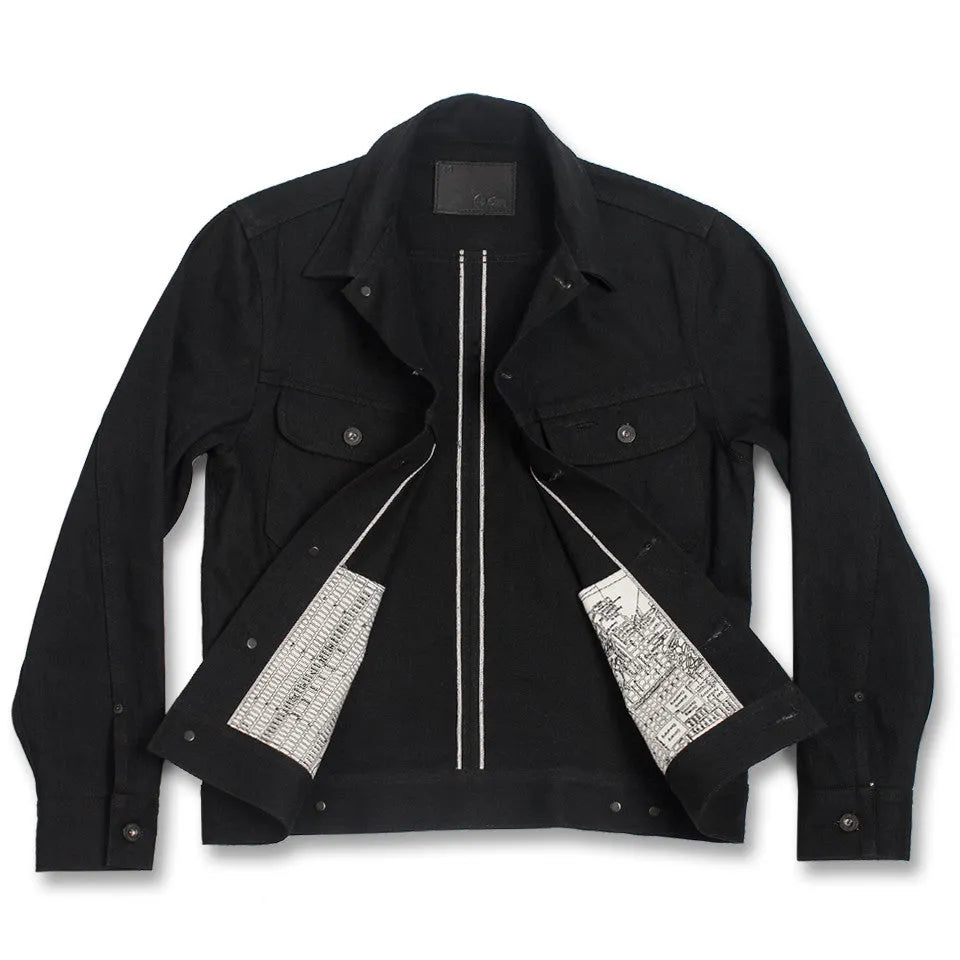 The Long Haul Jacket in Yoshiwa Mills Black Selvage