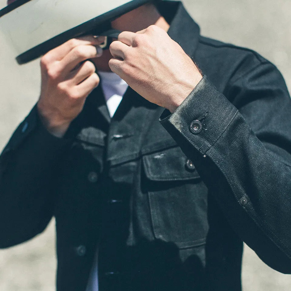 The Long Haul Jacket in Yoshiwa Mills Black Selvage