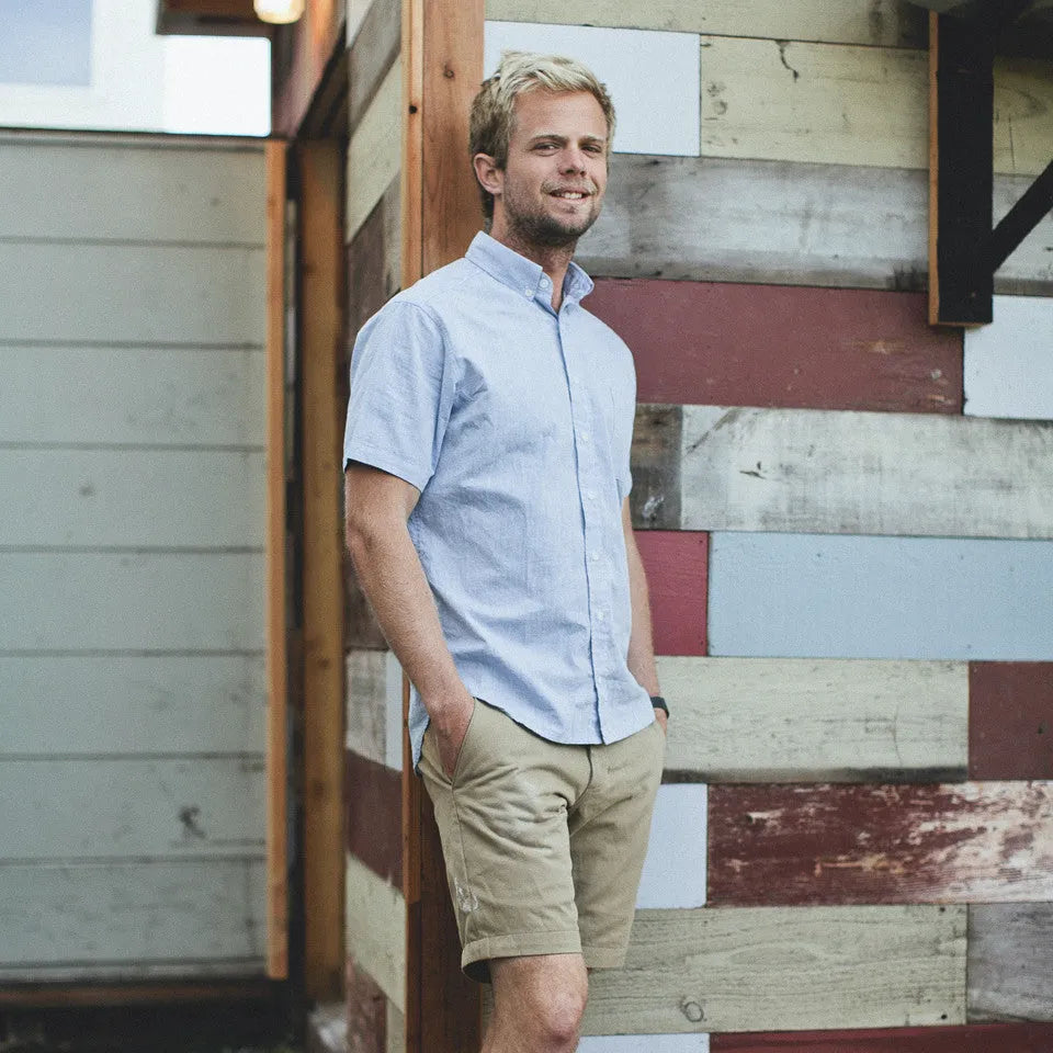 The Short Sleeve Jack in Light Blue