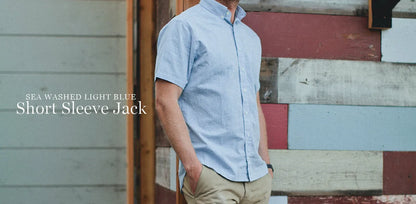 The Short Sleeve Jack in Light Blue