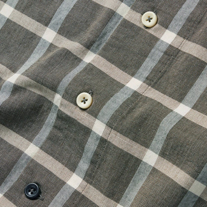 The Short Sleeve Hawthorne in Espresso Plaid