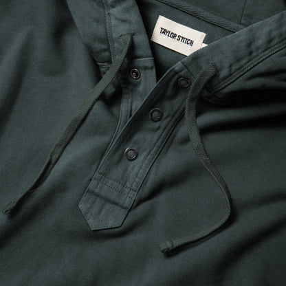 The Fillmore Snap Hoodie in Deep Sea Terry