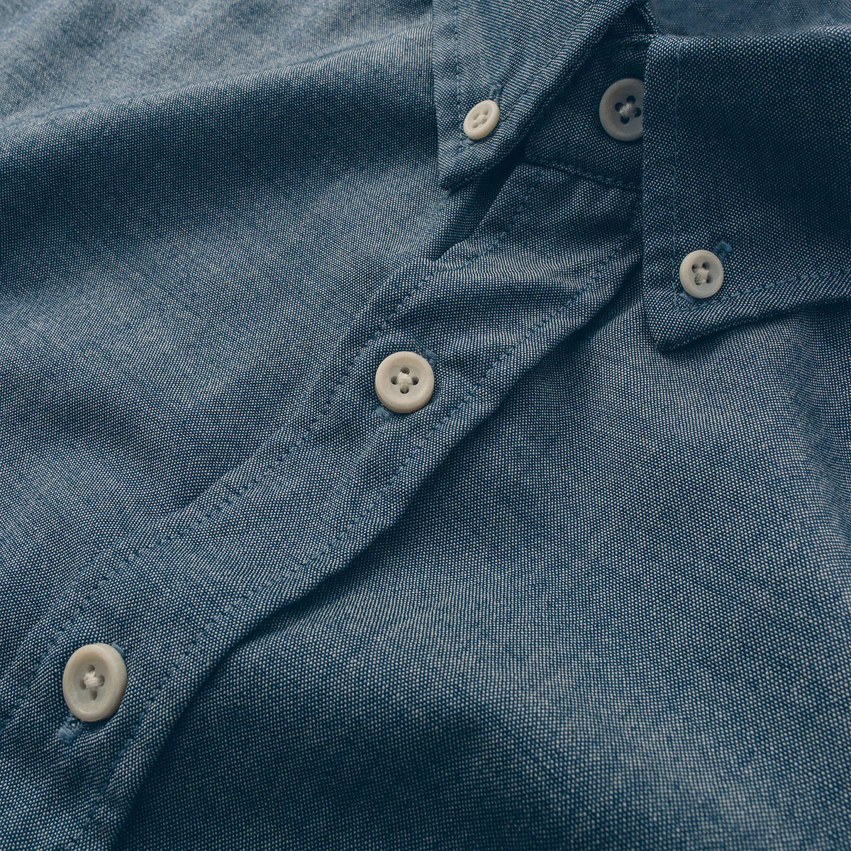 The Short Sleeve Jack in Sky Blue Chambray