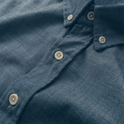 The Short Sleeve Jack in Sky Blue Chambray
