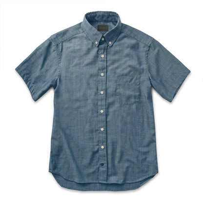 The Short Sleeve Jack in Sky Blue Chambray