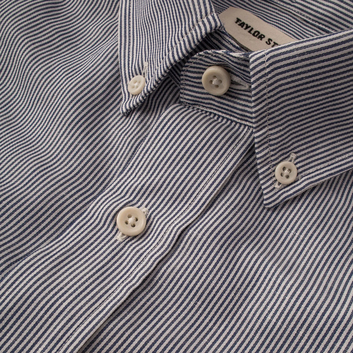 The Jack in Navy Striped Cotton & Linen