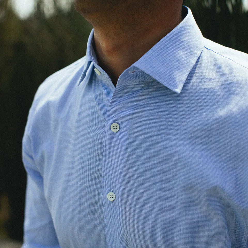 The Hyde in Mini Houndstooth Cotton and Linen