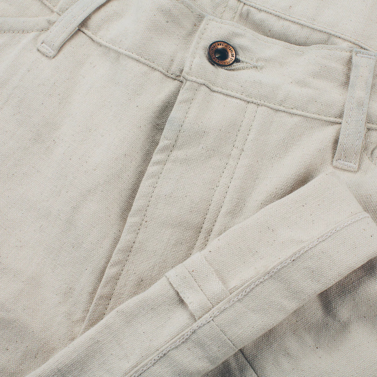The Camp Pant in Natural Selvage Canvas