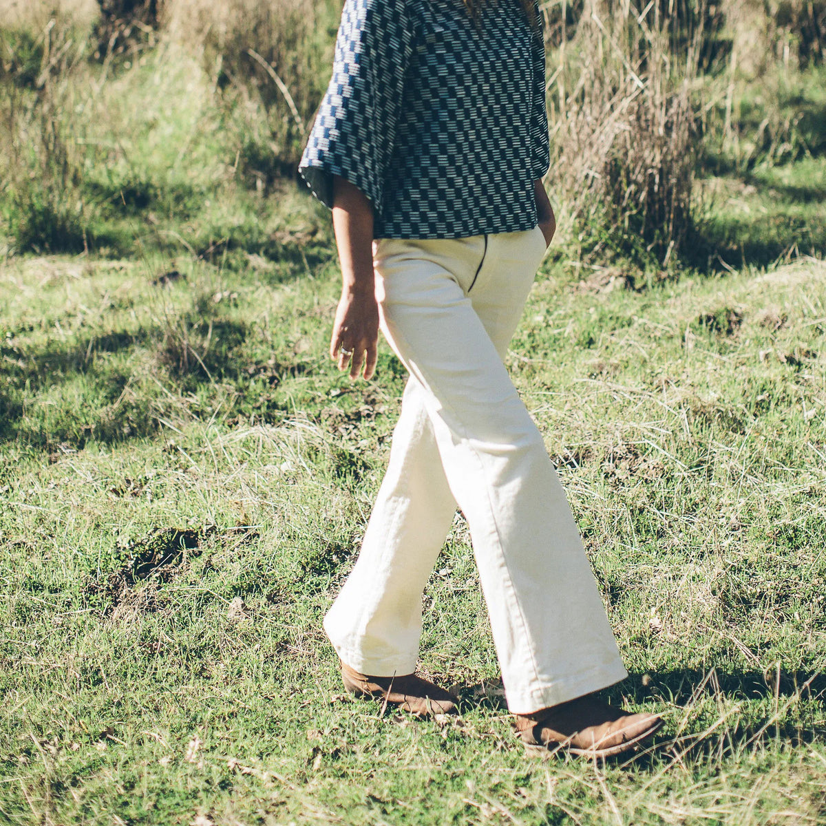 The Greenwich Pant in Natural Denim