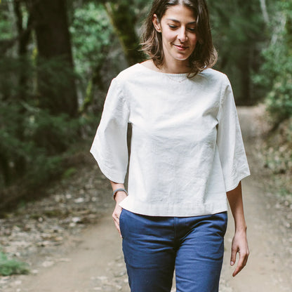 The Sonoma Top in Natural Linen
