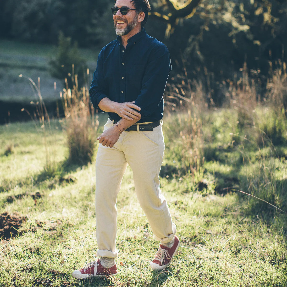The Camp Pant in Natural Selvage Canvas