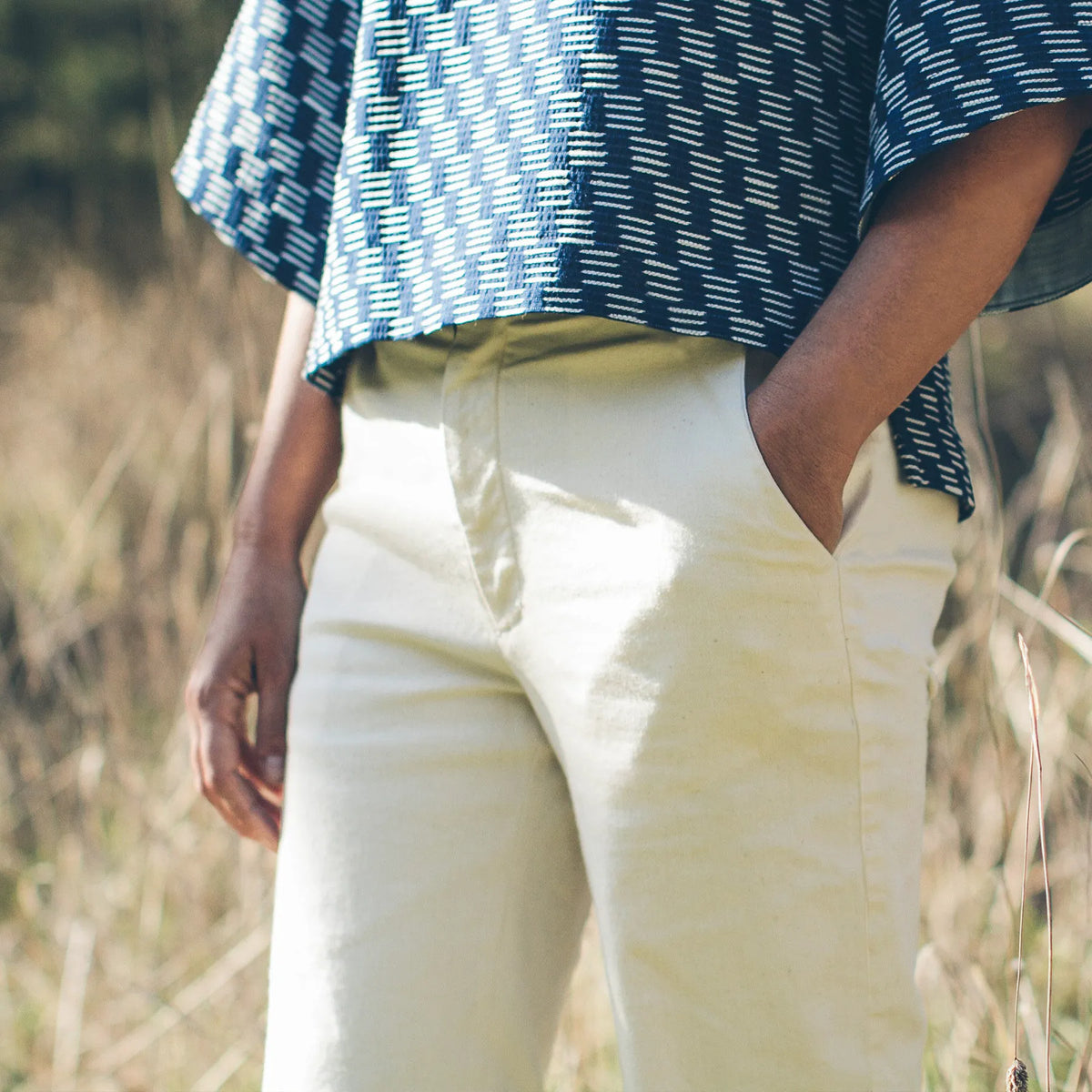 The Greenwich Pant in Natural Denim