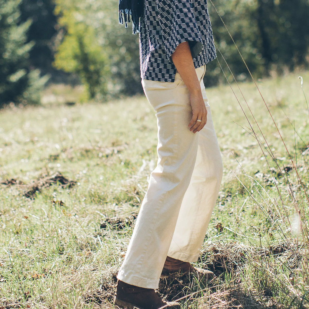 The Greenwich Pant in Natural Denim