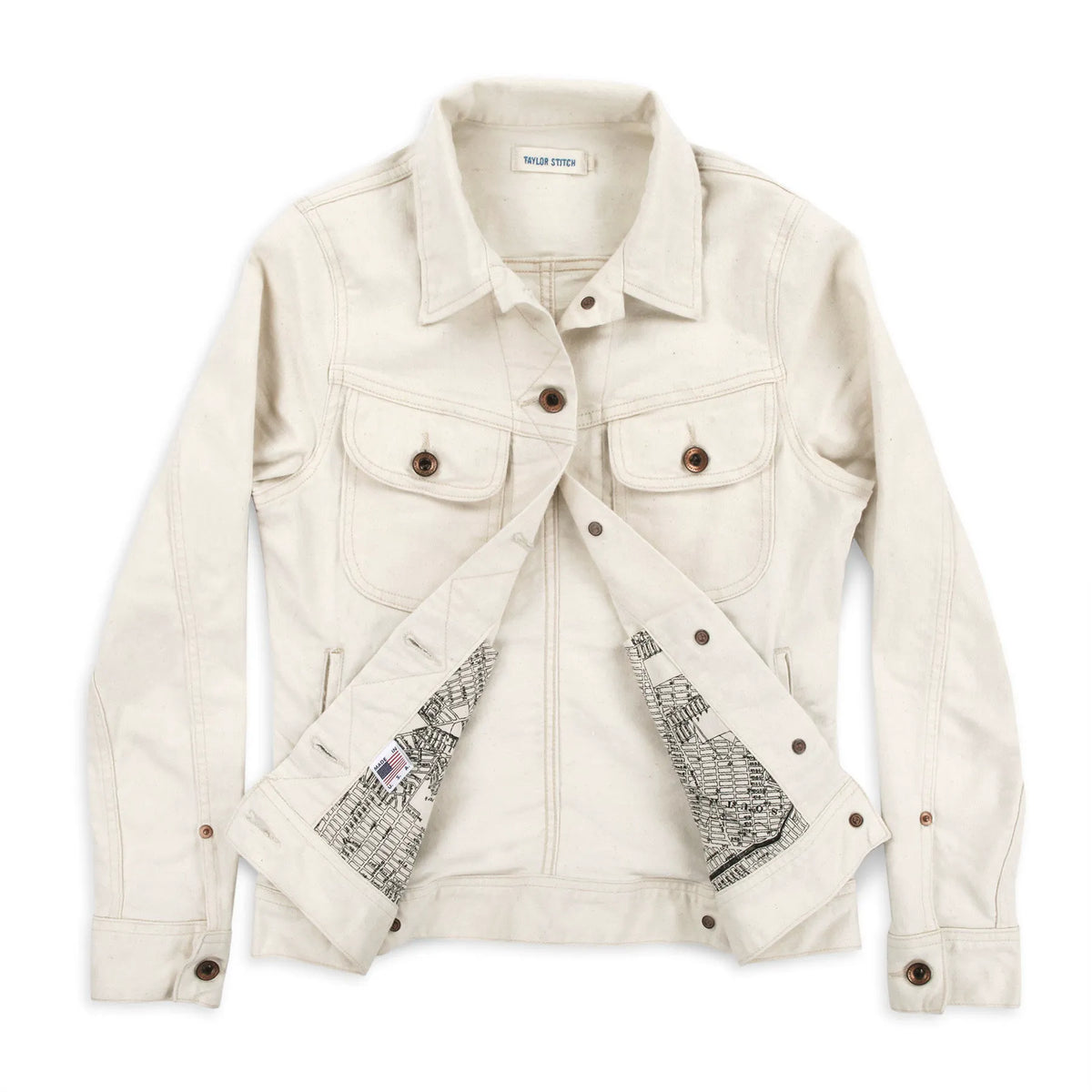 The Pacific Jacket in Natural Denim