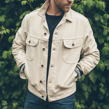 The Long Haul Jacket in Natural Selvage Canvas