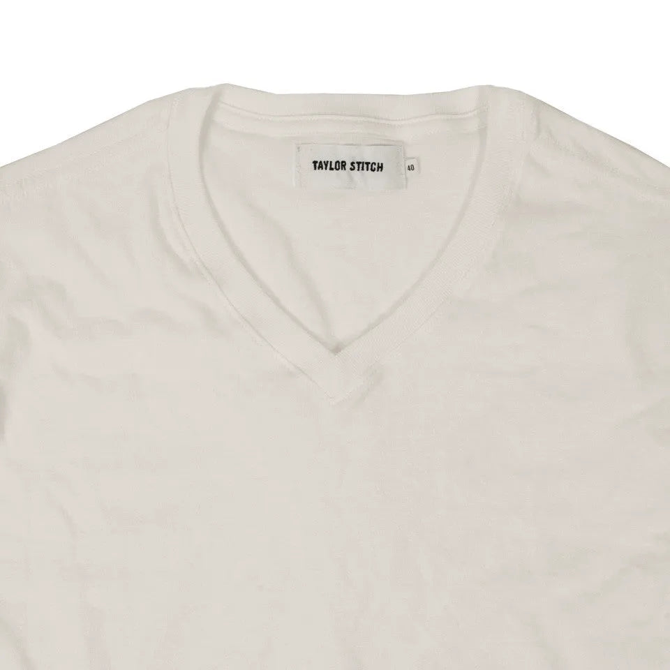 The V-Neck Tee in Natural