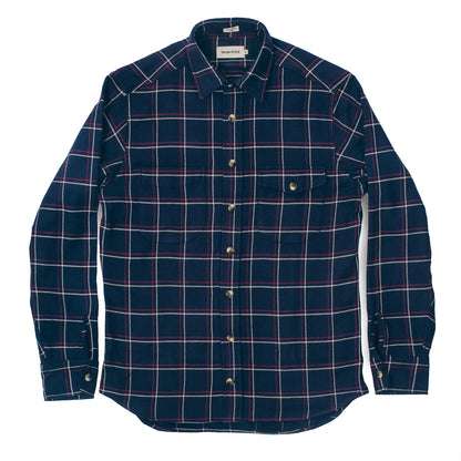 The Crater Shirt in Navy Plaid