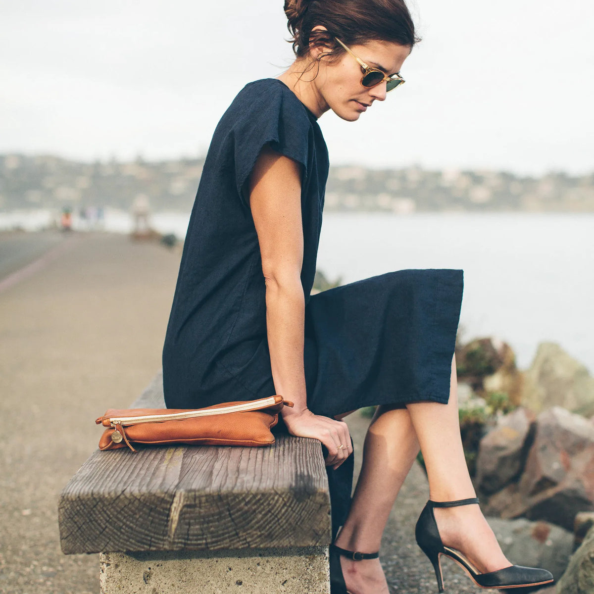 The Loma Dress in Navy