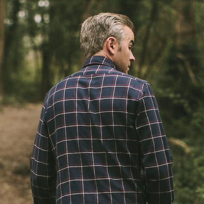 The Crater Shirt in Navy Plaid