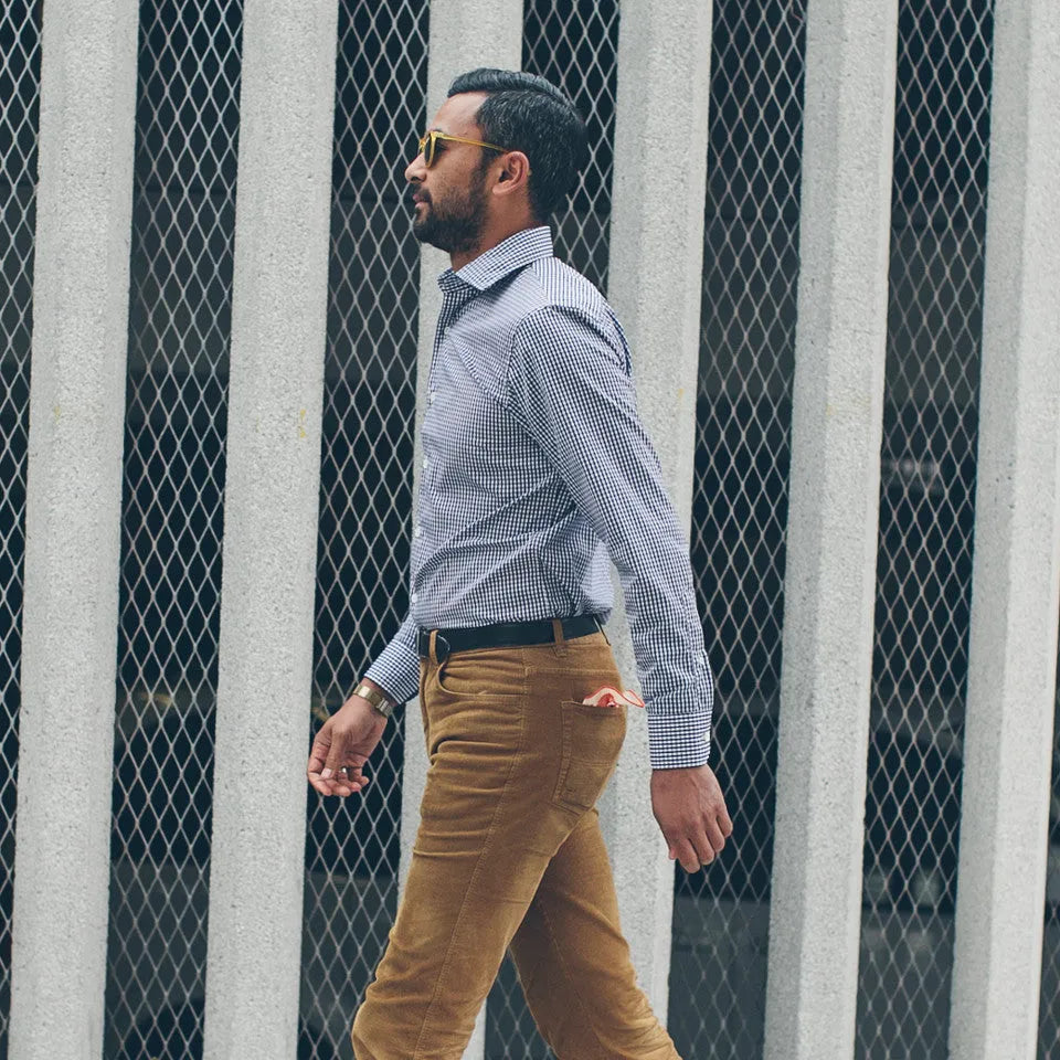 The Hyde in Navy Mini Gingham