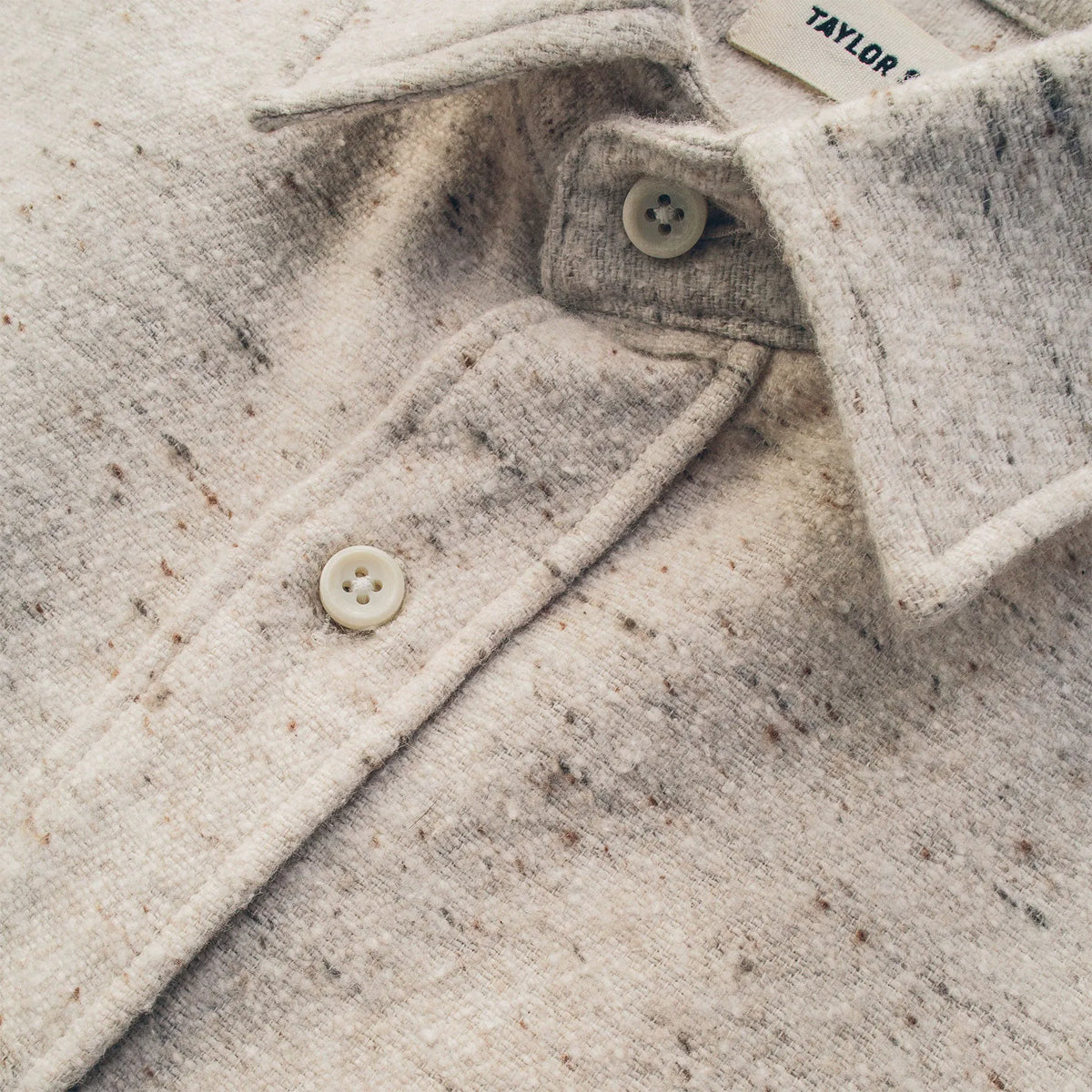 The Sun Down Shirt in Speckled Oatmeal