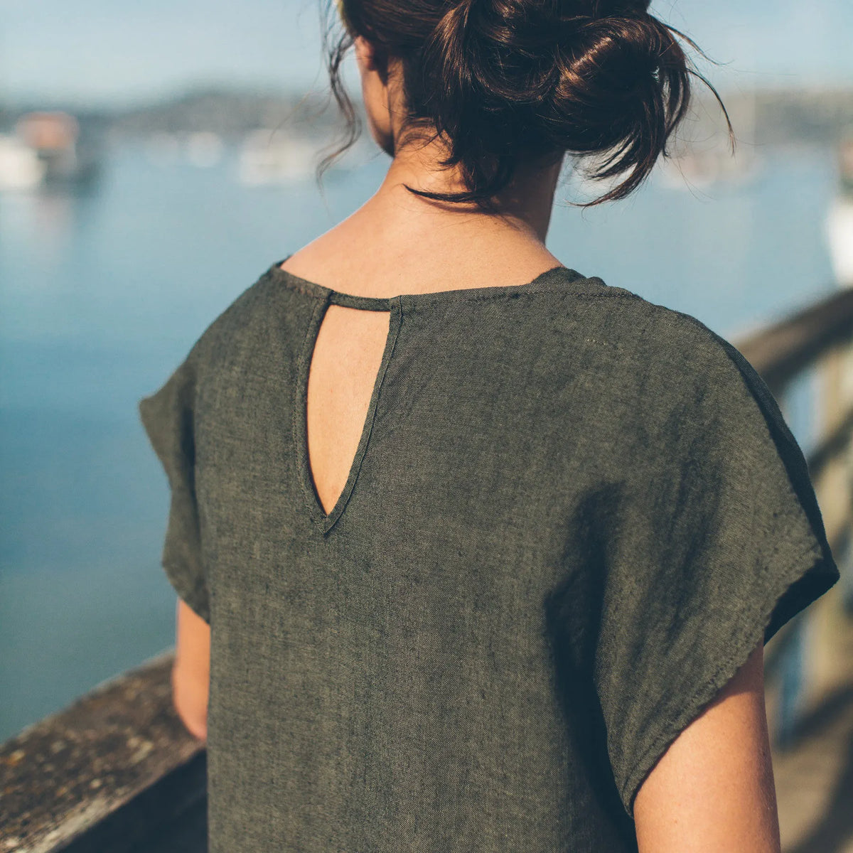 The Loma Dress in Olive