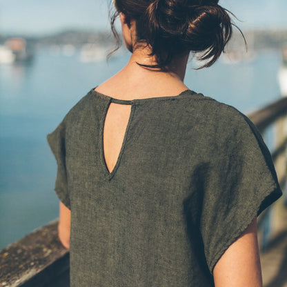 The Loma Dress in Olive