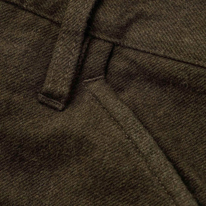 The Camp Pant in Heather Olive Twill